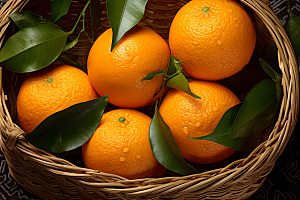 脐橙橙子秋季美食水果摄影图