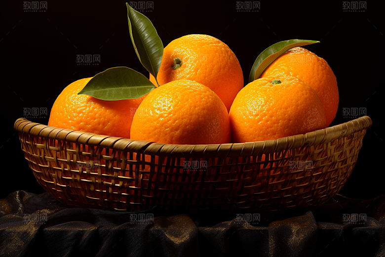 脐橙橙子高清秋季美食摄影图
