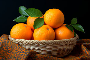 脐橙橙子果品水果摄影图