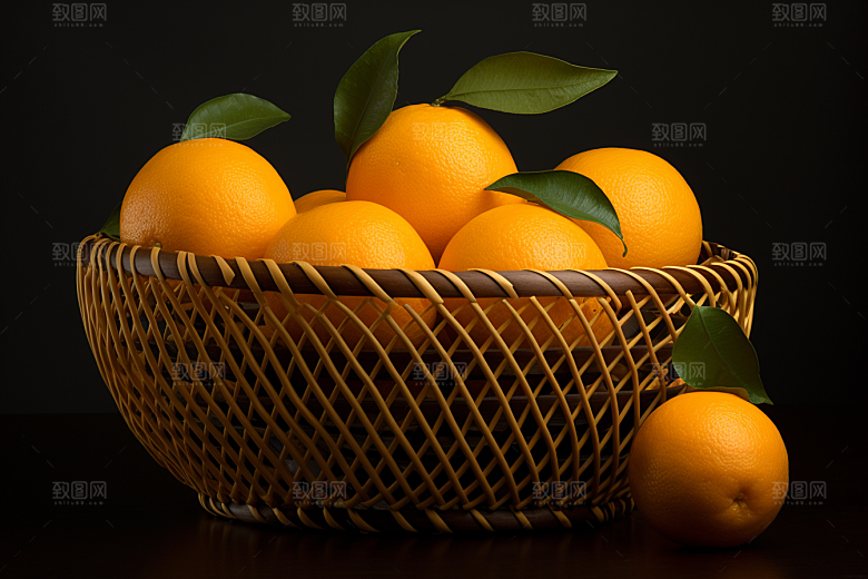 脐橙橙子高清秋季美食摄影图