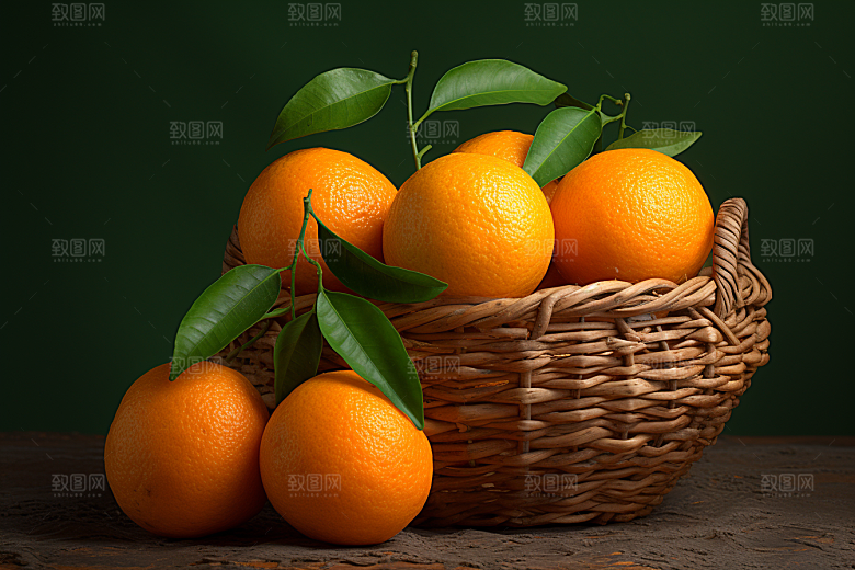 脐橙橙子果品高清摄影图