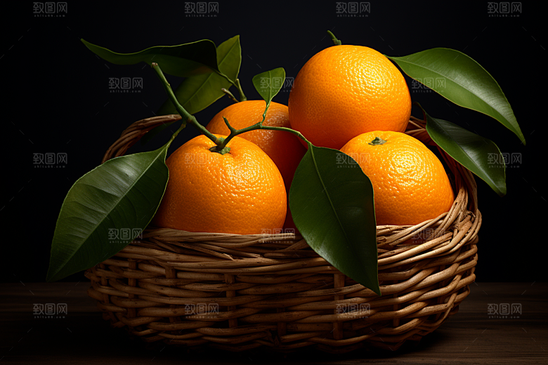 脐橙橙子秋季美食富含维C摄影图