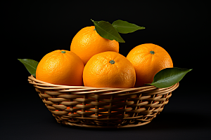 脐橙橙子美味富含维C摄影图