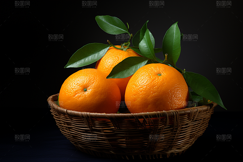 脐橙橙子秋季美食果品摄影图