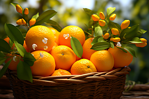 脐橙橙子美味高清摄影图