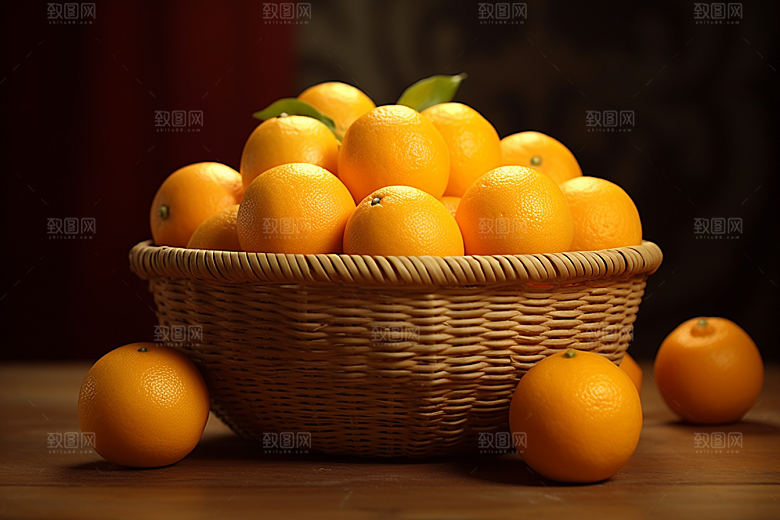 脐橙橙子秋季美食高清摄影图