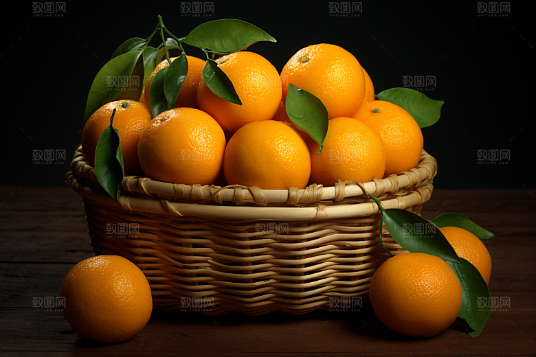 脐橙橙子美味水果摄影图