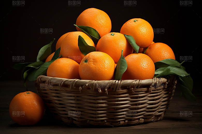 脐橙橙子美味富含维C摄影图