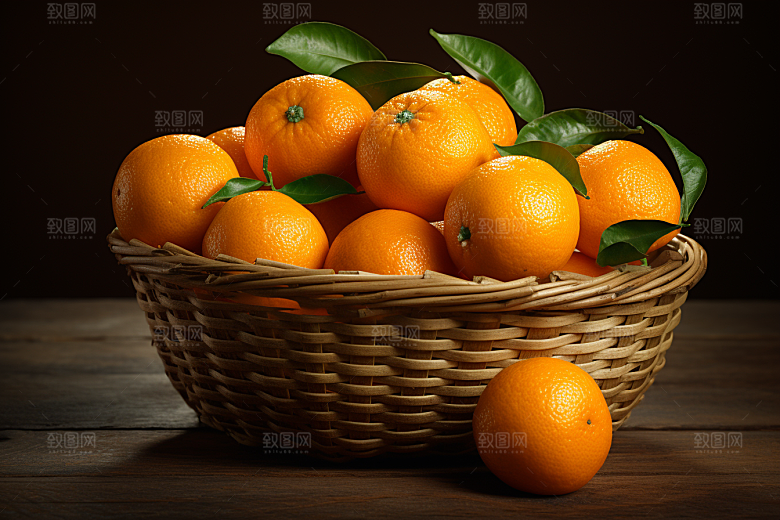 脐橙橙子秋季美食果品摄影图