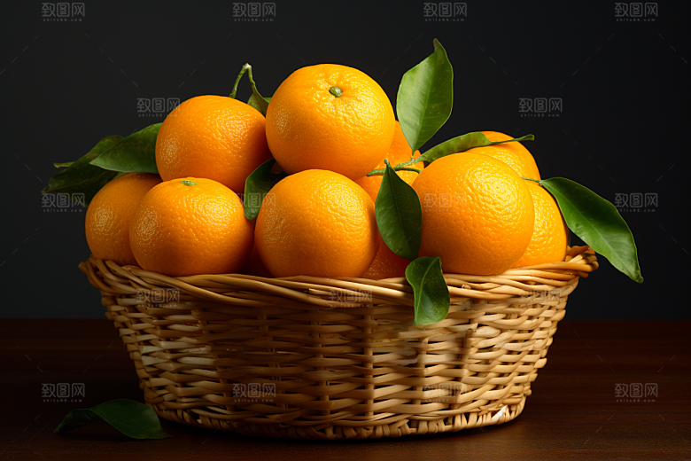 脐橙橙子美味秋季美食摄影图