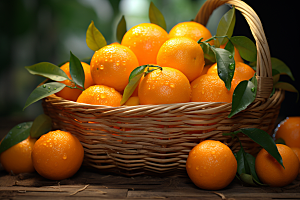 脐橙橙子富含维C秋季美食摄影图