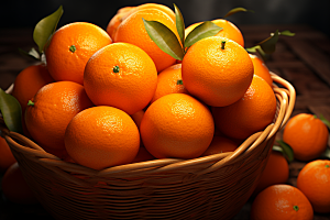 脐橙橙子高清果品摄影图