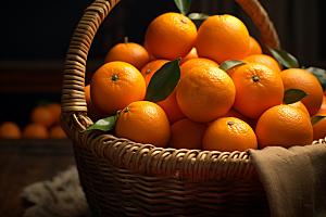 脐橙橙子果品水果摄影图