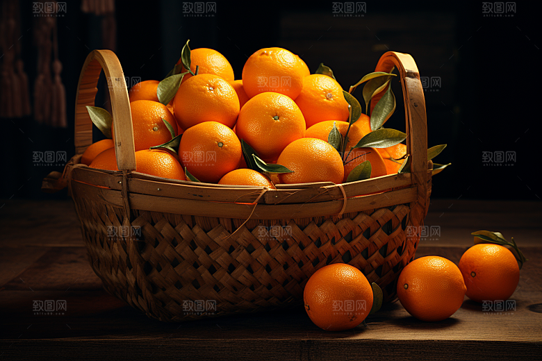 脐橙橙子果品高清摄影图