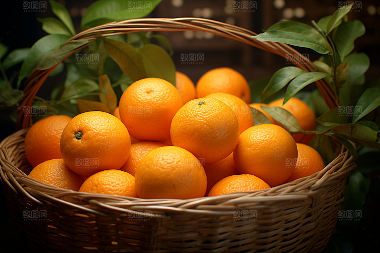 脐橙橙子果品水果摄影图