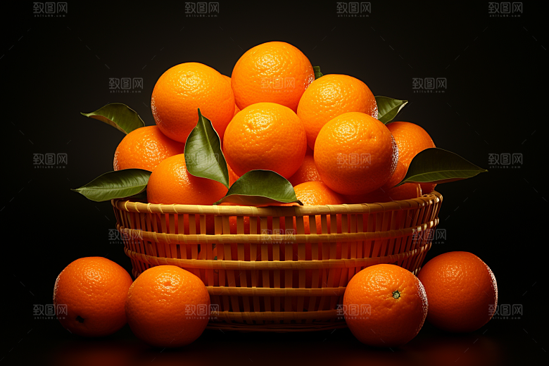 脐橙橙子富含维C美味摄影图