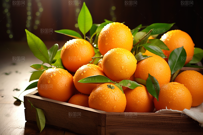 脐橙橙子美味水果摄影图