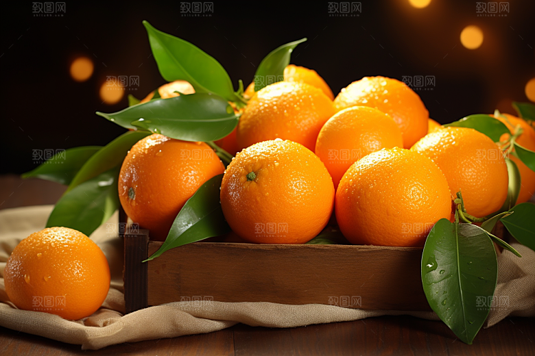 脐橙橙子富含维C秋季美食摄影图
