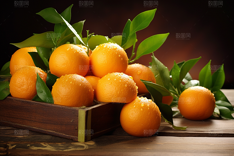 脐橙橙子美味秋季美食摄影图