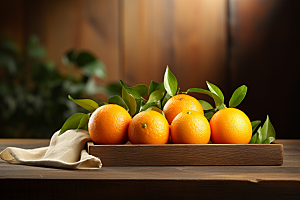 脐橙橙子富含维C美味摄影图