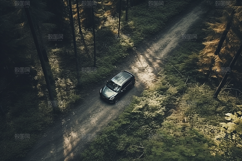汽车行驶室外风景摄影图