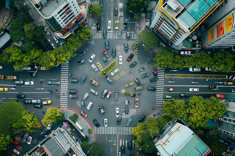 汽车行驶风光自驾摄影图