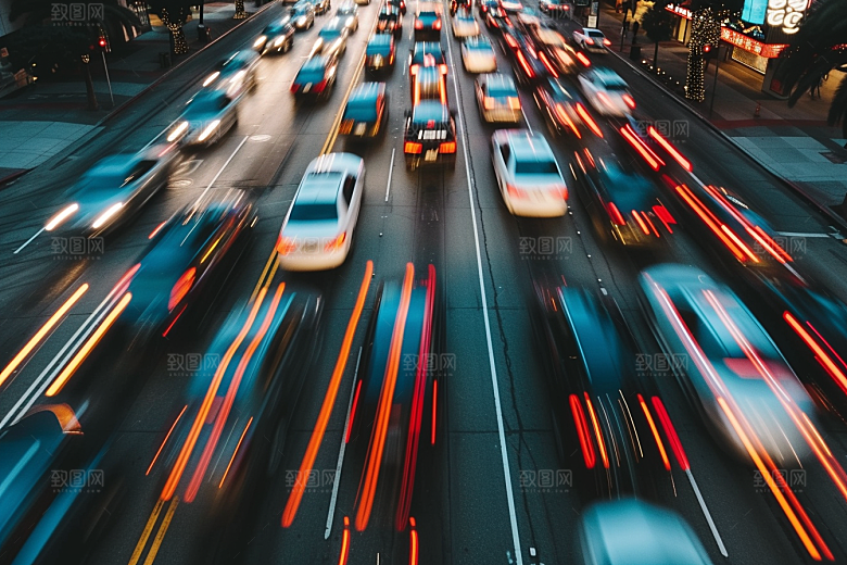 汽车行驶室外风光摄影图