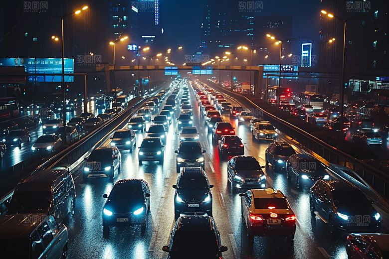 汽车行驶自然户外摄影图