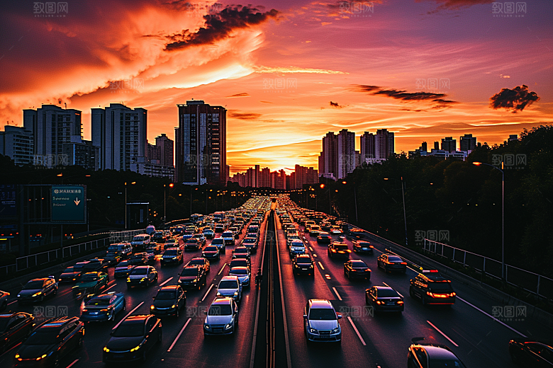 汽车行驶驾乘大气摄影图