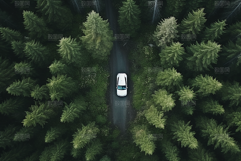 汽车行驶风光驾乘摄影图