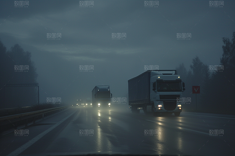 汽车行驶风景户外摄影图