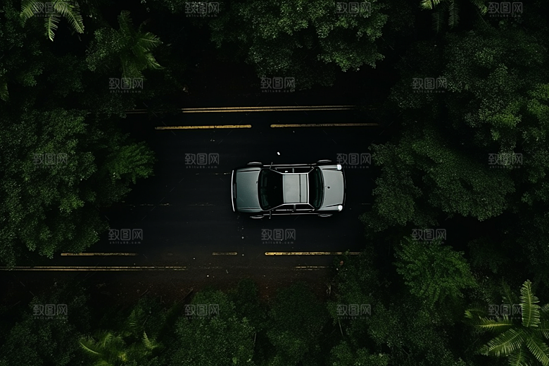 汽车行驶风光室外摄影图