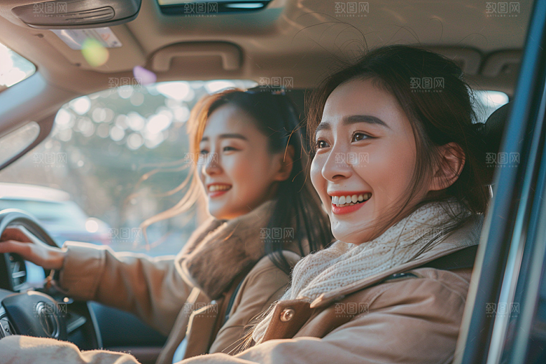 自驾游高清公路游摄影图