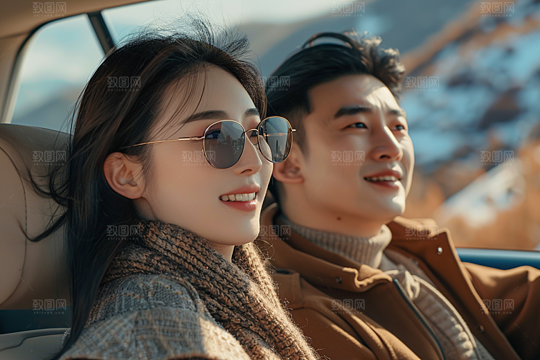 自驾游旅行公路游摄影图