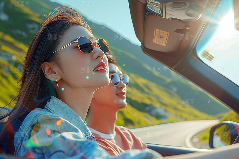 自驾游旅行公路游摄影图