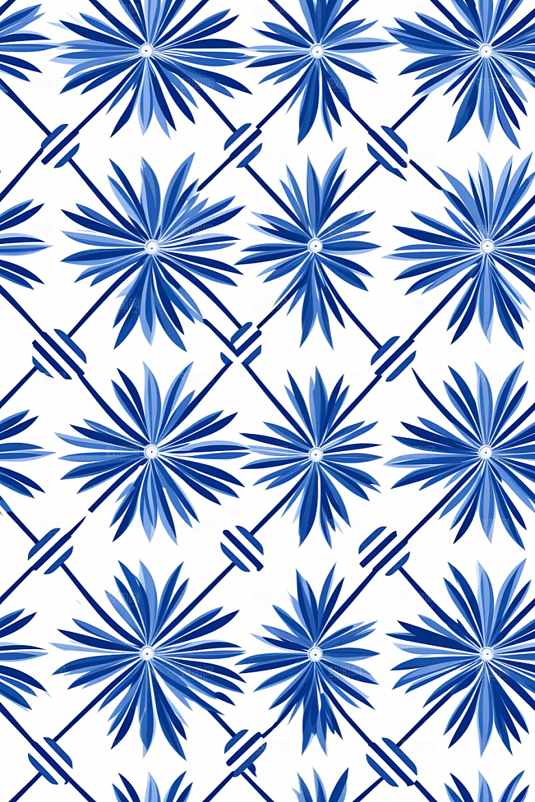 青花瓷纹样国画艺术底纹