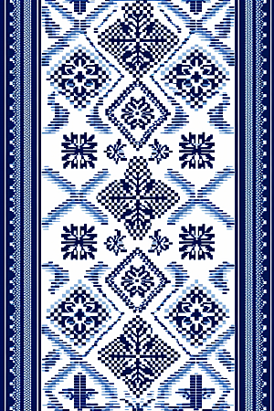 青花瓷纹样高清国画底纹