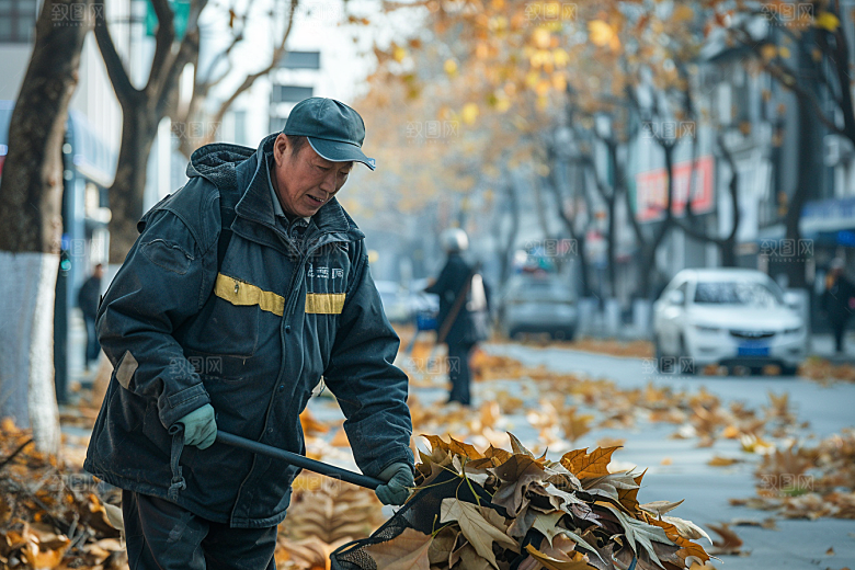 清洁工高清五一摄影图