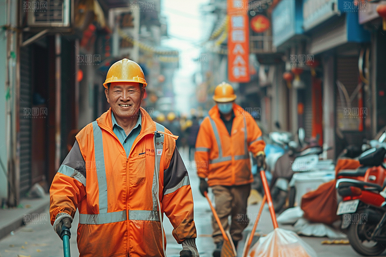 清洁工辛苦高清摄影图