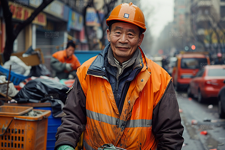 清洁工辛苦五一摄影图