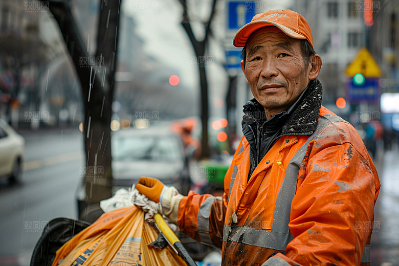 清洁工劳动节人物摄影图