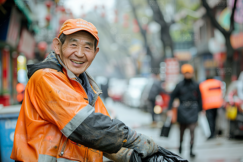 清洁工环卫工五一摄影图