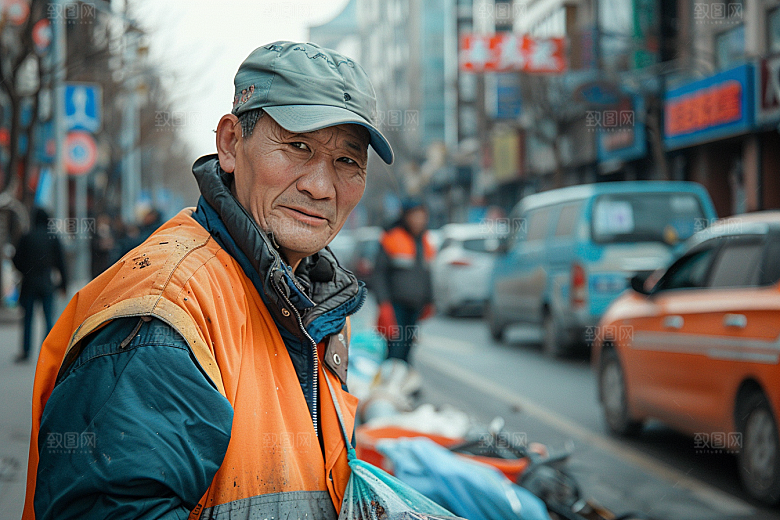 清洁工工作环卫工摄影图