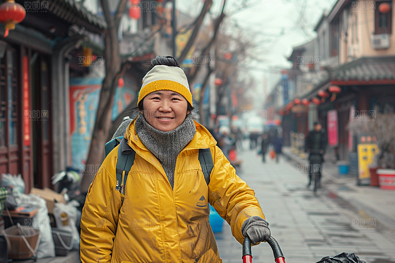清洁工五一辛苦摄影图