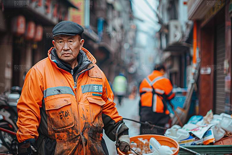 清洁工辛苦五一摄影图