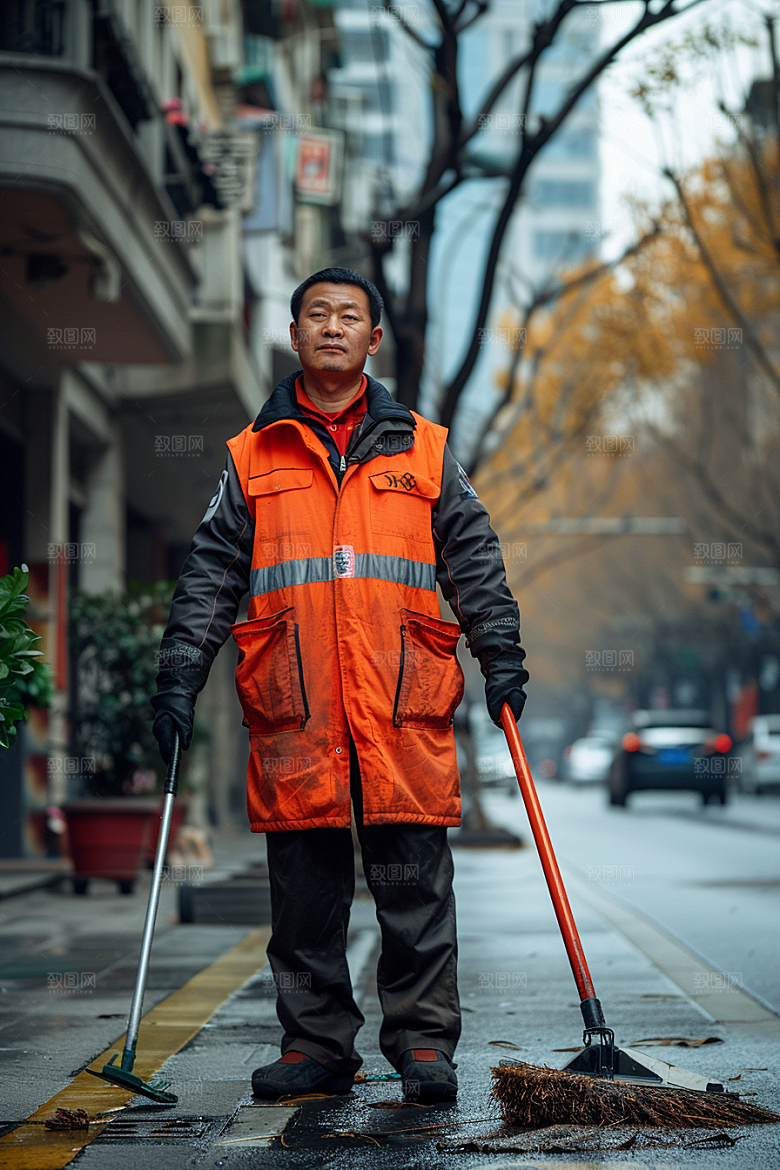 清洁工高清劳作摄影图