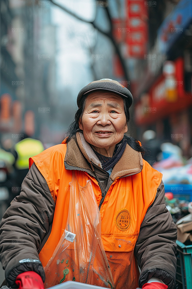 清洁工五一劳动摄影图