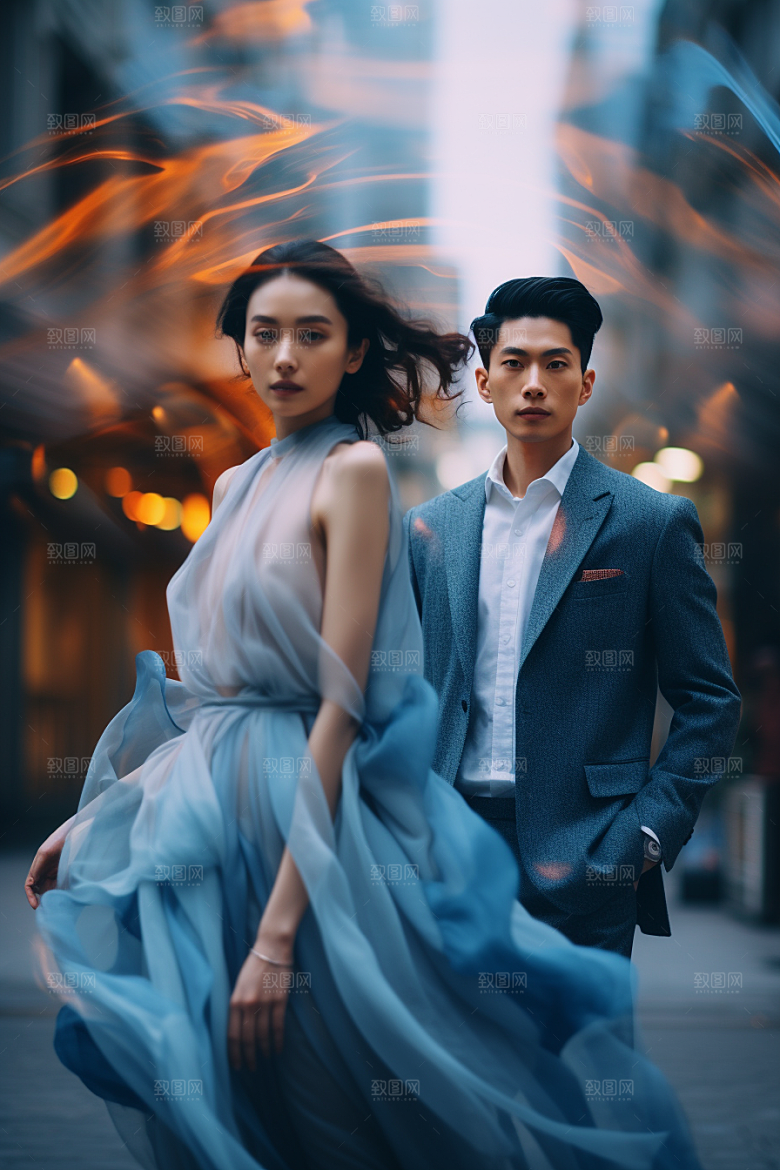 情侣肖像人物买家秀广告摄影图