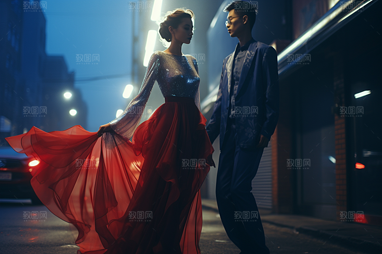 情侣肖像高清人物广告摄影图