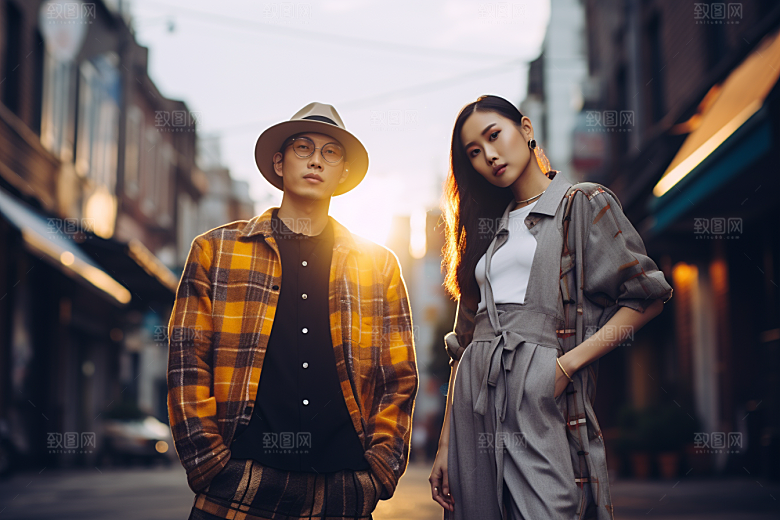 情侣肖像帅气高清广告摄影图